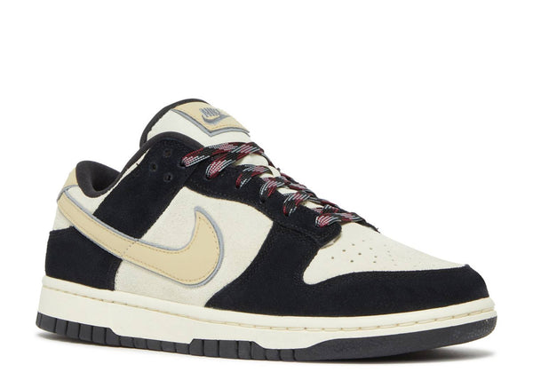 NIKE DUNK LOW LX BLACK SUEDE TEAM GOLD (WOMENS)